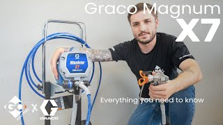 Graco X7 Magnum Airless Paint Sprayer  Everything you need to know [upl. by Brewer]