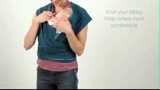 Moby Wrap Kangaroo Wrap and Hold Instructions [upl. by Iglesias]