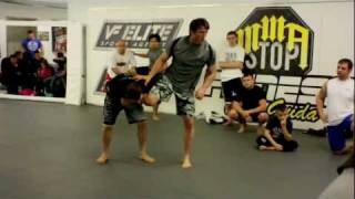 Chael Sonnen How to defend Anderson Silvas SingleLeg Takedowns [upl. by Remy]