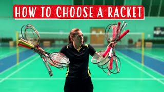 How To Choose The BEST BADMINTON RACKET For You [upl. by Navonoj]