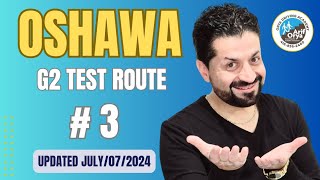 Oshawa G2 Test Route 3  Updated July 072024 [upl. by Anih967]