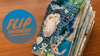 Ocean junk journal flip through [upl. by Htyderem]