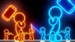 Neon Stickman Boss Tower War [upl. by Anoif]