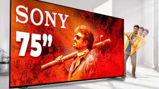 பிரம்மாண்டமான 🔥Big Cinema Theater in Home 🏠  Sony Bravia 7 Mini LED TV 75quot inch TV 💥 [upl. by Yekram]