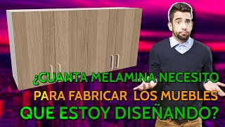 ¿Cuántos tableros de Melamina necesito para los muebles k estoy fabricando CUTTING OPTIMIZATION PRO [upl. by Charmain]