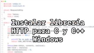 Instalar libcurl cURL para C y C con MSYS2 en Windows [upl. by Ettelimay]