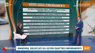 Manovra sbloccati gli ultimi quattro emendamenti  UnoMattina 19122023 [upl. by Dabbs]