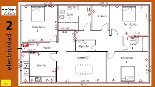 INSTALACION ELECTRICA de una casa paso a paso circuito de toma corriente [upl. by Einned175]