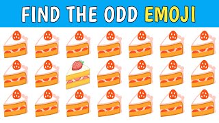 Find The Odd Emoji  Unlock the Emoji Mystery Spot the Odd One Out Challenge  Incredible Quiz [upl. by Adnylem]