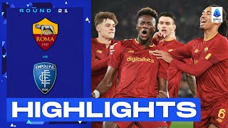 RomaEmpoli 20  Abraham header helps Roma to home win Goals amp Highlights  Serie A 202223 [upl. by Esilehc512]