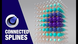 Connected Splines A quick Cinema 4d Trick to connect splines to several clones [upl. by Naarah]