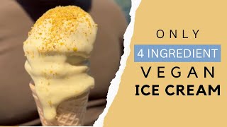 Only 4 Ingredient Vegan Ice Cream 🍧🍧🍧 [upl. by Adlez]