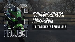 Loudest Exhaust💥 2024 ZX10R SC Project 🔥First Ride kawasaki bikelife scproject btmoto [upl. by Zandt551]