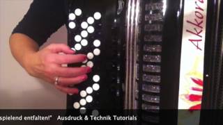 KnopfAkkordeon Technik Tutorials  Nähmaschine [upl. by Staci281]