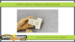 Mila Upvc Door Flag Hinge Fitting Tips  Information Video [upl. by Yhprum]