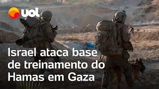 Israel x Hamas Exercito israelense ataca base de treinamento do Hamas em Gaza veja vídeos [upl. by Eelymmij]