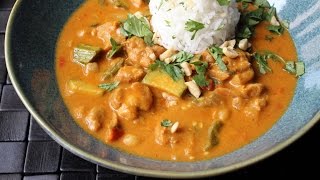 Peanut Curry Chicken  How to Make Chicken with Peanut Curry Sauce [upl. by Alicul98]