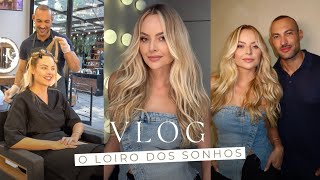 VLOG Retoquei meu LOIRO com ROMEU FELIPE  o loiro ILUMINADO mais INCRÃVEL  Layla Monteiro [upl. by Onitsuj]