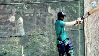 Sabbir Rahman batting in the nets for Dhaka League [upl. by Novak674]