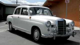 1958 Mercedes Benz 180 W120 Ponton Wabasto top cabriolet W121 Saloon [upl. by Irrabaj477]