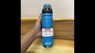 Bình Giữ Nhiệt Coleman FreeFlow AUTOSEAL 24 oz Stainless Steel Water Bottle 700ml [upl. by Peppi]