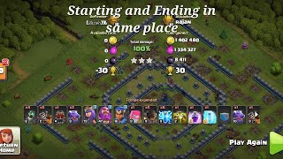 Clash of Clan mix attack starint and ending same place [upl. by Lynelle69]