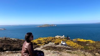 4K Dublin VLOG  ocean facing cliff walk amp camping at tiny beach  Howth Cliff 24 April 2021 [upl. by Ailegra626]