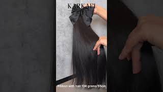 Ribbon with Hair hairextension hairstyle hairproduct haircolor clipsinhair braidstyles [upl. by Assirahs]