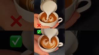 16100 Latte art again  How ro make latte art  barista art coffee latteartist latteart love [upl. by Drofdarb852]