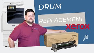 How to replace the drums on your Xerox machine Xerox VersaLink C7020C7025C7030 [upl. by Ailsun]