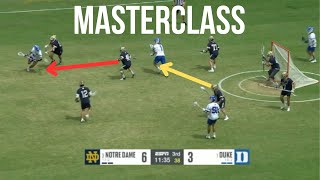 Notre Dame Lacrosse a Defensive Masterclass [upl. by Yerga]