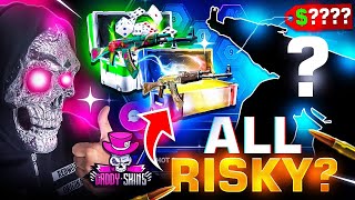 TRYING ALL 10 RISKY CASES ON DADDYSKINS  l DADDYSKINS PROMO CODE l DADDYSKINS CASE OPENING l [upl. by Akaya]