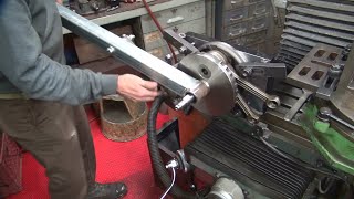 126 the making of a flywheel truing tool crankshaft milwaukee 8 m8 evo twincam harley tatro machine [upl. by Siulegroj643]