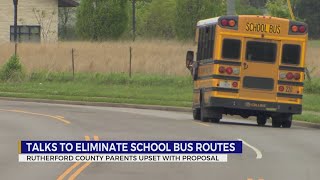 Talks to eliminate Rutherford County school bus routes [upl. by Shantee262]