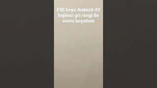 Filli boya Andezit 40 bejimsi gri rengi ile evimi boyattım [upl. by Arther468]