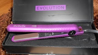 Bebella Evolution Black Box Collection Professional 125quot Onyx Plates Hair Straightener Flat Iron [upl. by Fairley920]