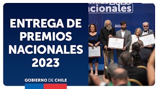 Premios Nacionales 2023 entrega de reconocimientos en La Moneda [upl. by Enyallij]