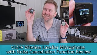 VJZFA Wireless Lavalier Microphone with Noise Cancellation Function Review [upl. by Cira]