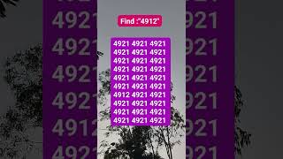 Find quot4912quot brainteaser search find [upl. by Eignat891]