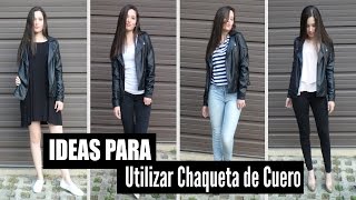 Ideas Para Utilizar Chaqueta De Cuero Outfits Tips y Mas  LAURA MEJIA [upl. by Anum]