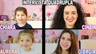 INTERVISTA QUADRUPLA con LE MIE NIPOTI  Cinzia Cavaleri [upl. by Neerol96]