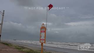 61824 Galveston TXTropical Storm begins impacting Texas coast [upl. by Alegnat]