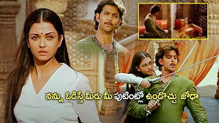 Hrithik Roshan amp Aishwarya Rai Blockbuster Movie Scene  Telugu Movies CinemaaHouse [upl. by Aidnyc609]