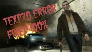 GTA 4 TEXP70 ERROR 100 SOLVED [upl. by Riley636]