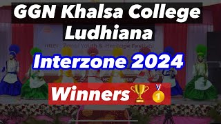 Bhangra Winners🏆Interzone 2024  GGN Khalsa College Ludhiana  Youthfest 2024  HostDAV Hoshiarpur [upl. by Mientao]