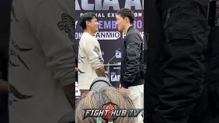 Ryan Garcia LAUGHS IN THE FACE of Rukiya Anpo during Face Off [upl. by Eydnarb]