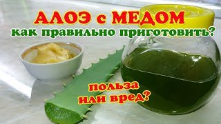 Лечение Алоэ с Медом Как правильно приготовить и как принимать [upl. by Rettke349]