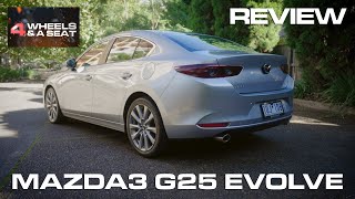 The Best Looking Small Sedan  2022 Mazda3 G25 Evolve Review [upl. by Honeyman]