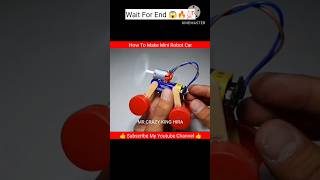 How To Make Mini Simple Powerful Robot Car  Science Project At Home shorts [upl. by Anniala]