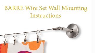 BARRE Wire Set Wall Mounting Instructions Video [upl. by Oikim880]